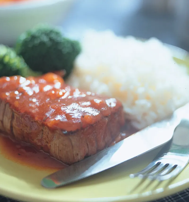 美式烤牛排飯