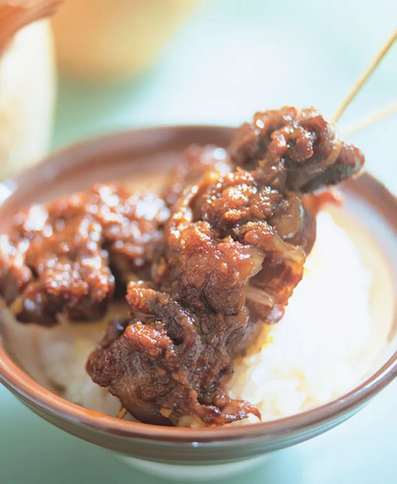 沙嗲烤牛肉串飯