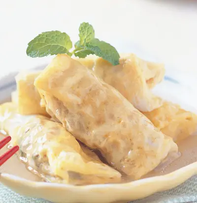 蒸牛肉卷
