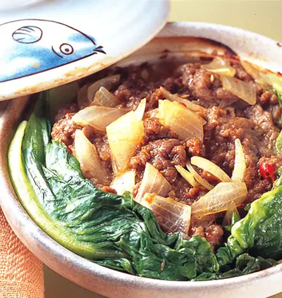 沙茶牛肉煲飯