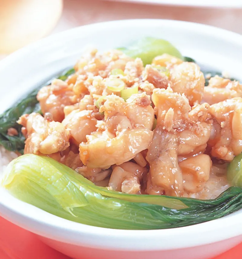 鹹魚田雞煲飯