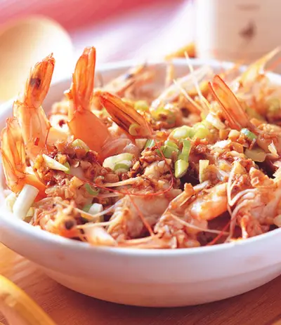 金銀蒜鮮蝦煲飯
