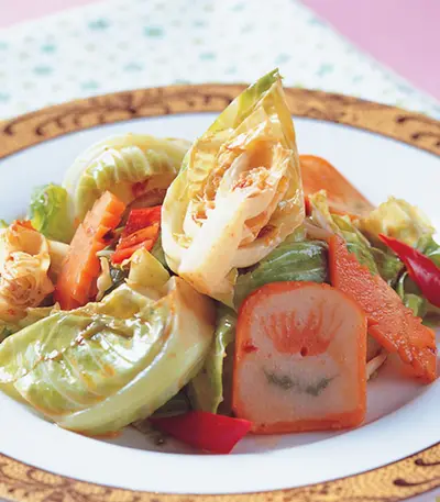 辣豆瓣炒高麗菜苗
