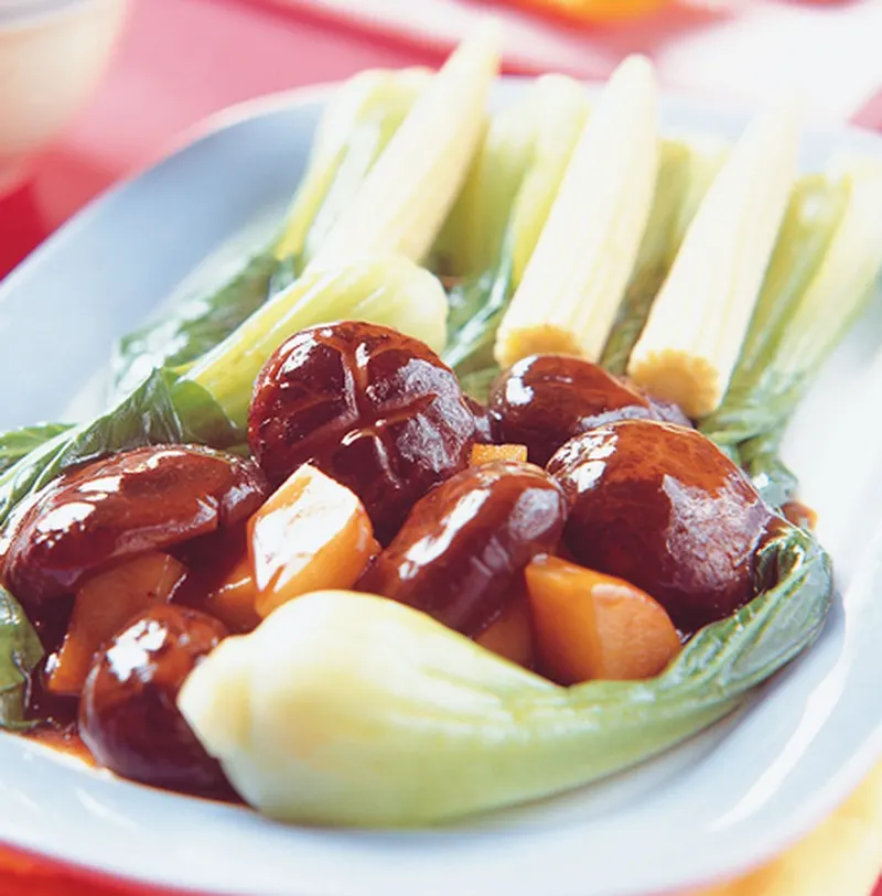 冬菇扒菜心