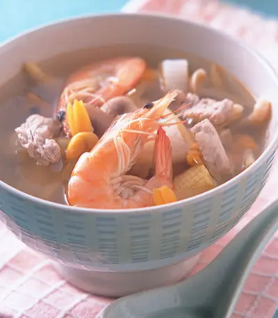 鮮蝦美顏湯