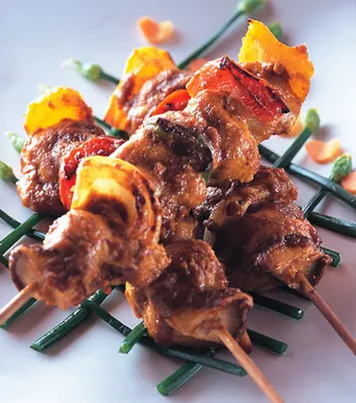 沙嗲雞肉串燒