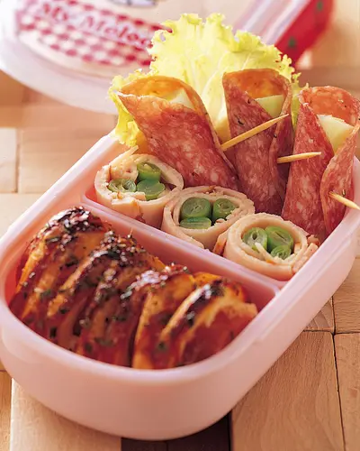 西式肉捲餐盒