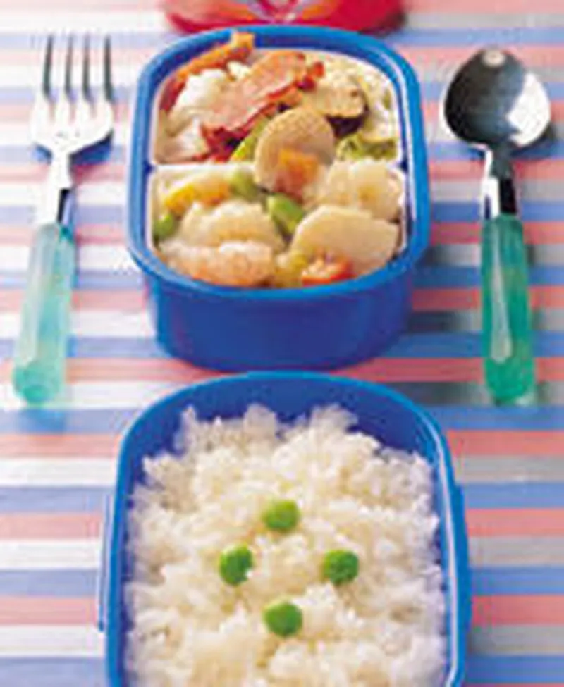 奶油燴海鮮便當