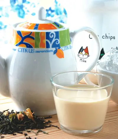 無糖冰奶茶-茶葉泡法
