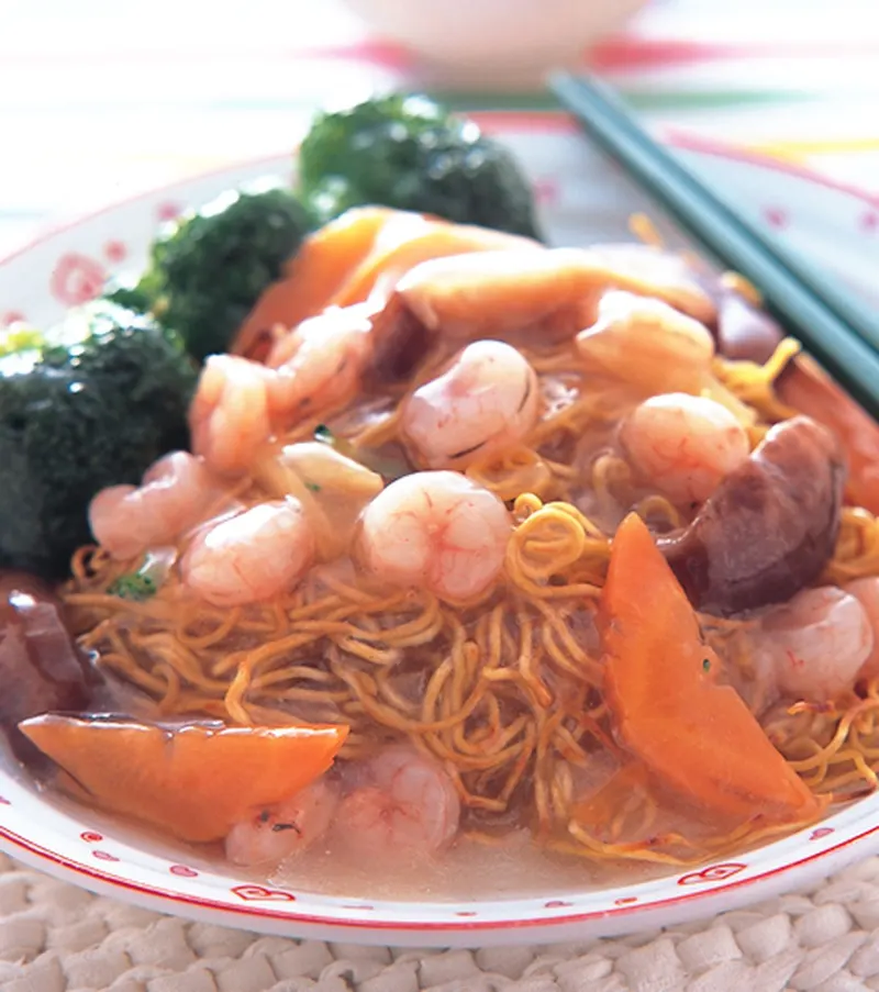 蝦仁炒麵