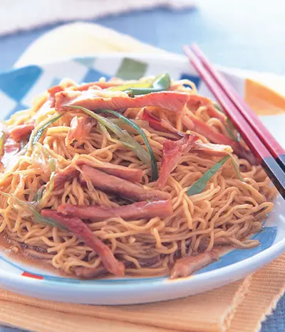 叉燒薑蔥撈麵