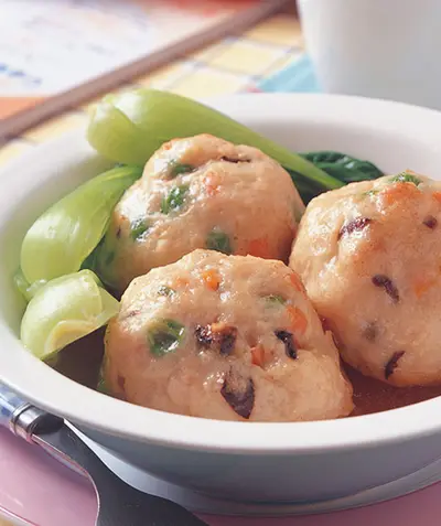 清蒸魚肉獅子頭