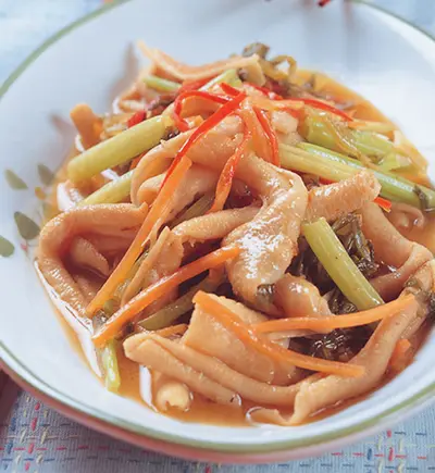芹菜炒鴨腸
