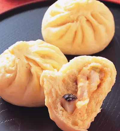 南瓜雞茸包