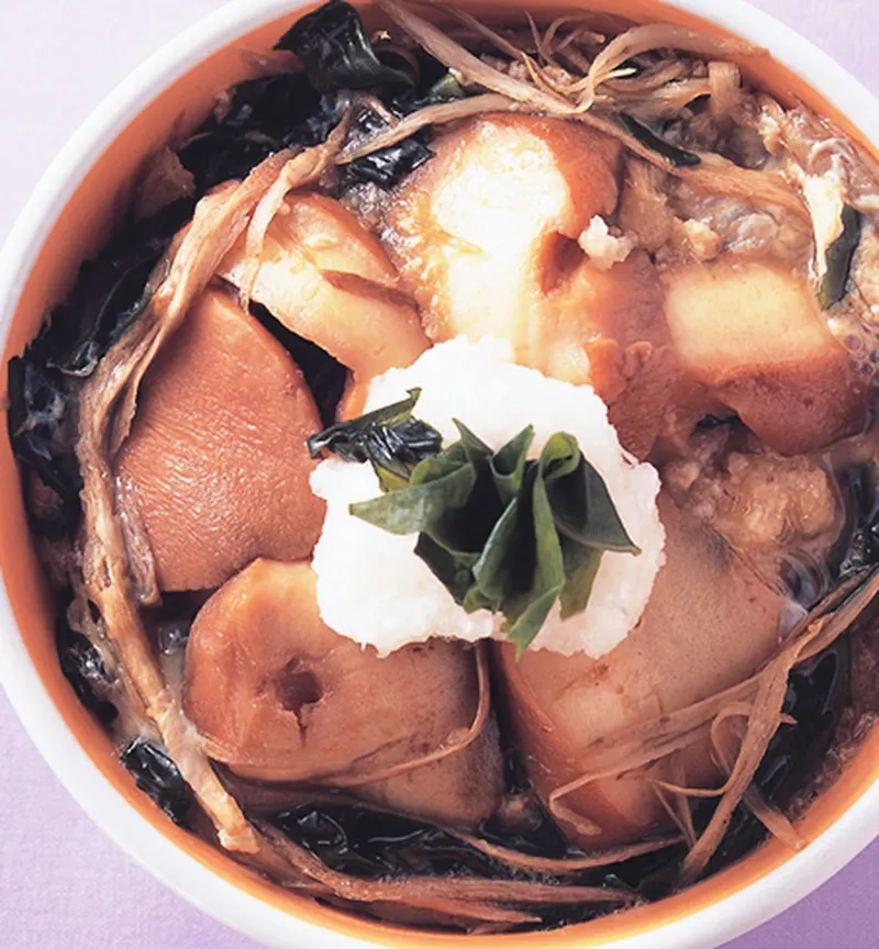 鮑魚雪泥丼