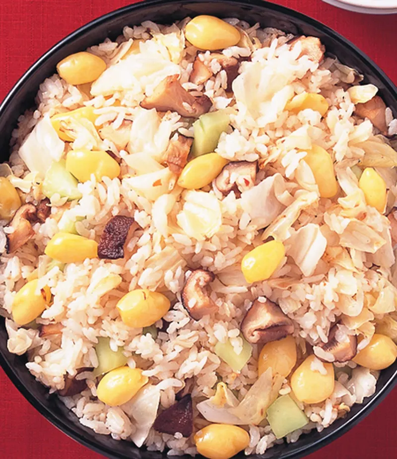 銀杏時蔬拌飯