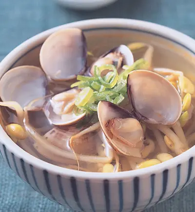 豆芽蛤蜊湯