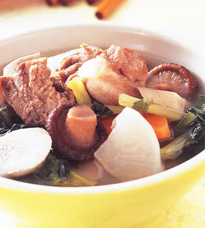 五行蔬菜排骨湯