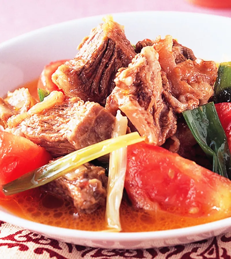 蔥燒蕃茄燉牛肉