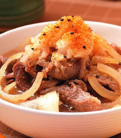 蘿蔔泥壽喜牛肉湯