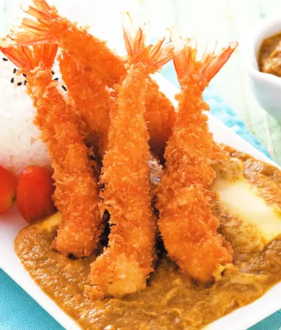 炸蝦咖哩飯