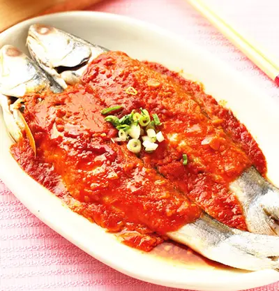 辣味噌蒸魚