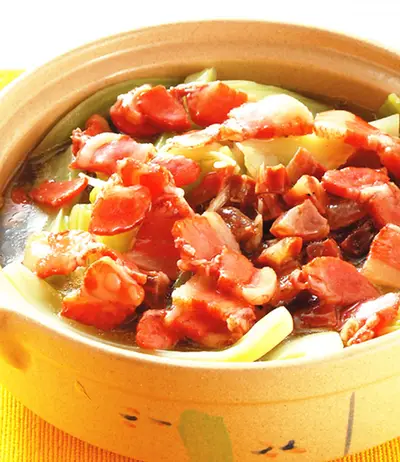 臘肉芥菜煲