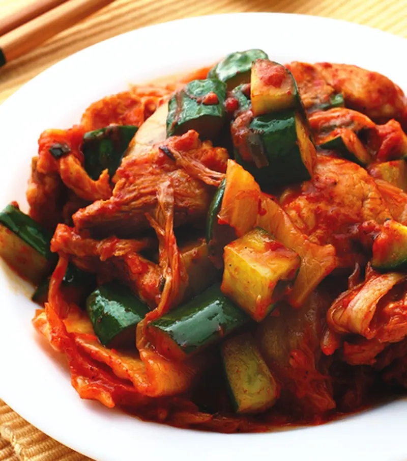 泡菜炒肉片