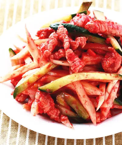 紅糟炒肉絲