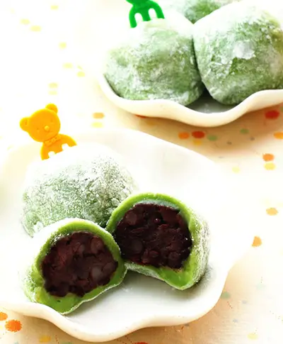 抹茶紅豆麻糬