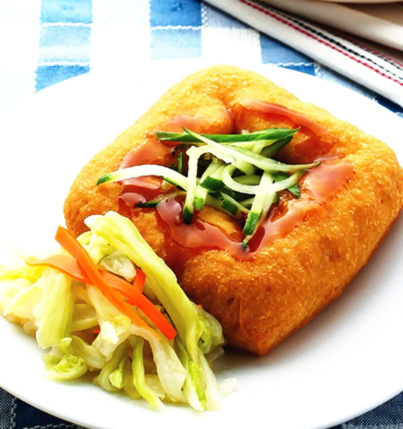 素鑲臭豆腐