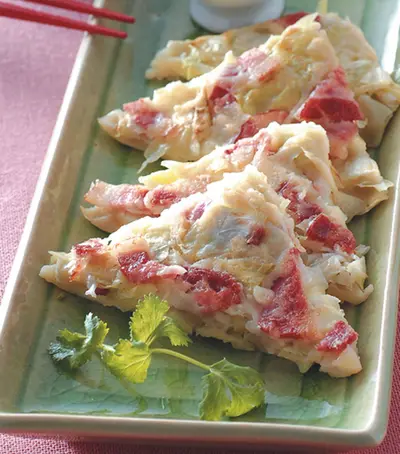 高麗菜培根煎餅