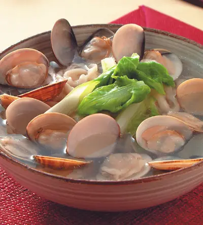 原味清湯蚌麵