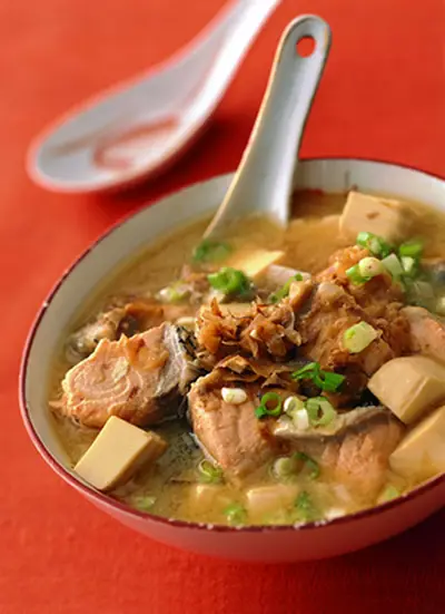 鮭魚味噌湯