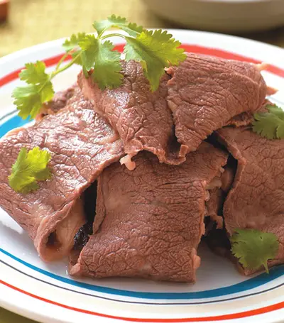 白灼牛肉