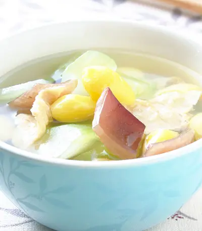 黃瓜白果豆皮湯