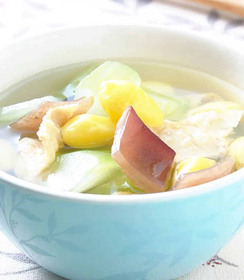 黃瓜白果豆皮湯