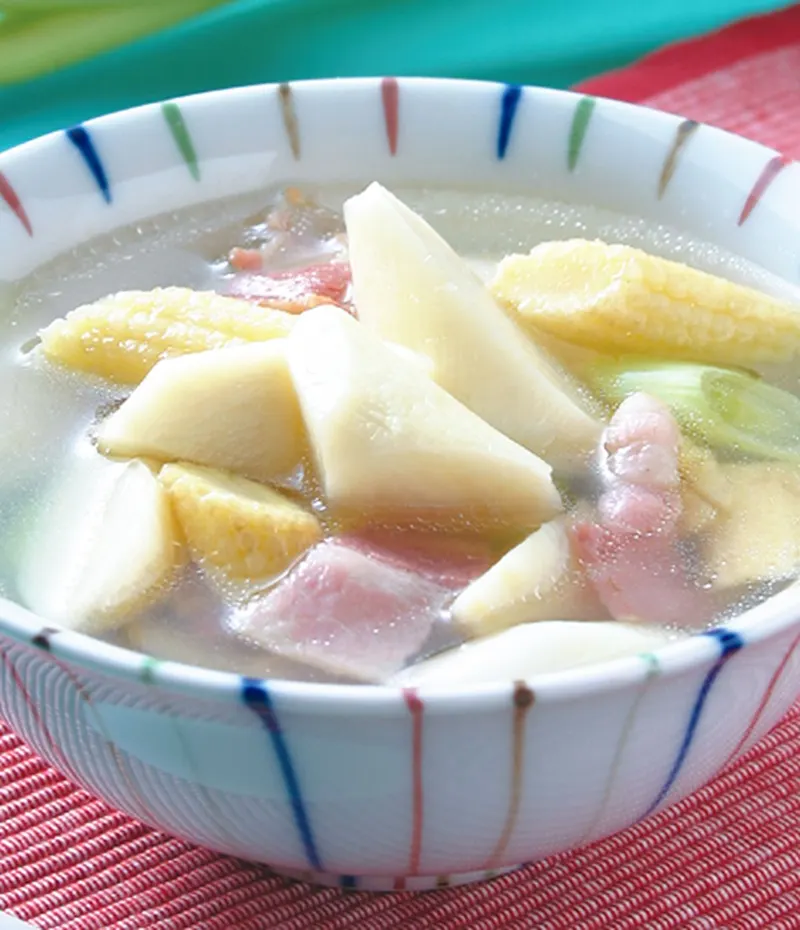 筊白玉筍培根湯