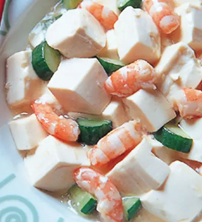 蝦仁燒豆腐