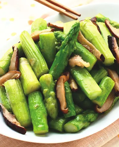 香菇炒蘆筍