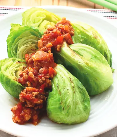 香煎高麗菜苗