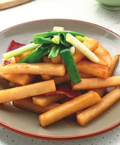 豆薯炒培根