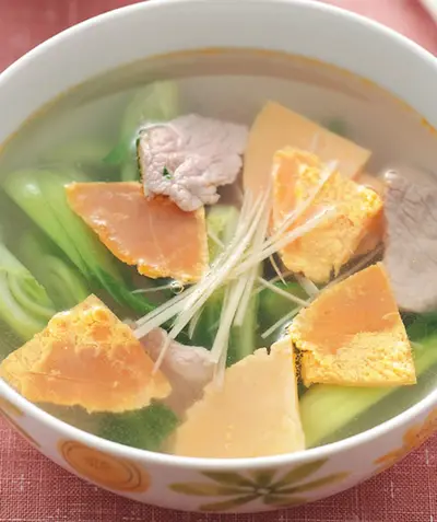 鹹蛋肉片湯