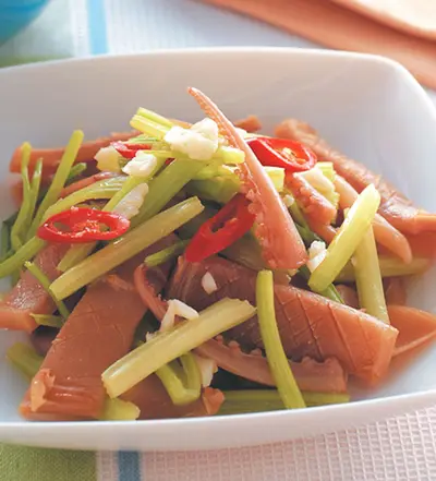 芹菜炒魷魚(2)