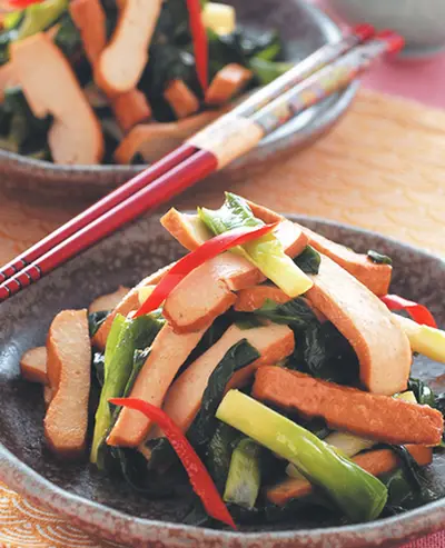 韭菜炒豆乾絲