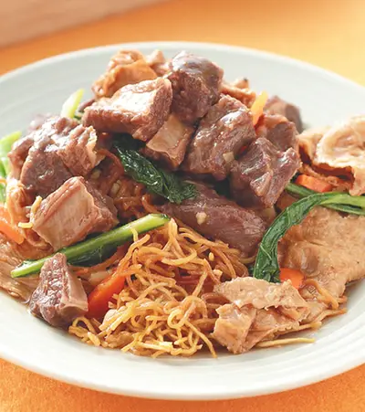 腐竹牛腩炒麵