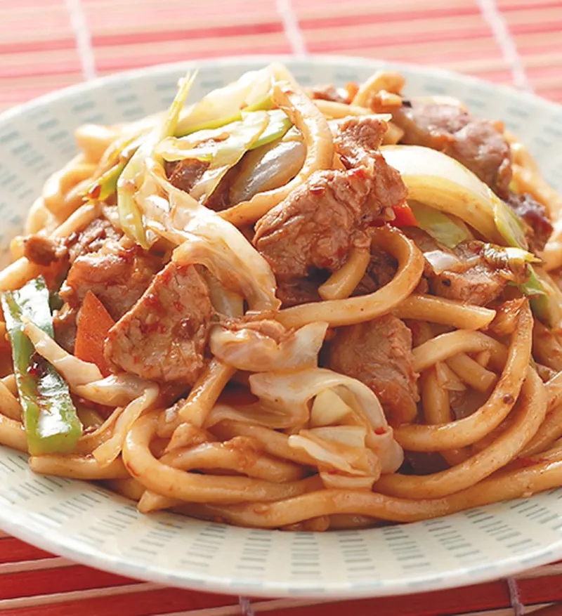 回鍋肉炒粗麵