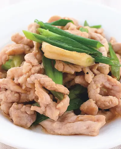 青蔥炒肉絲