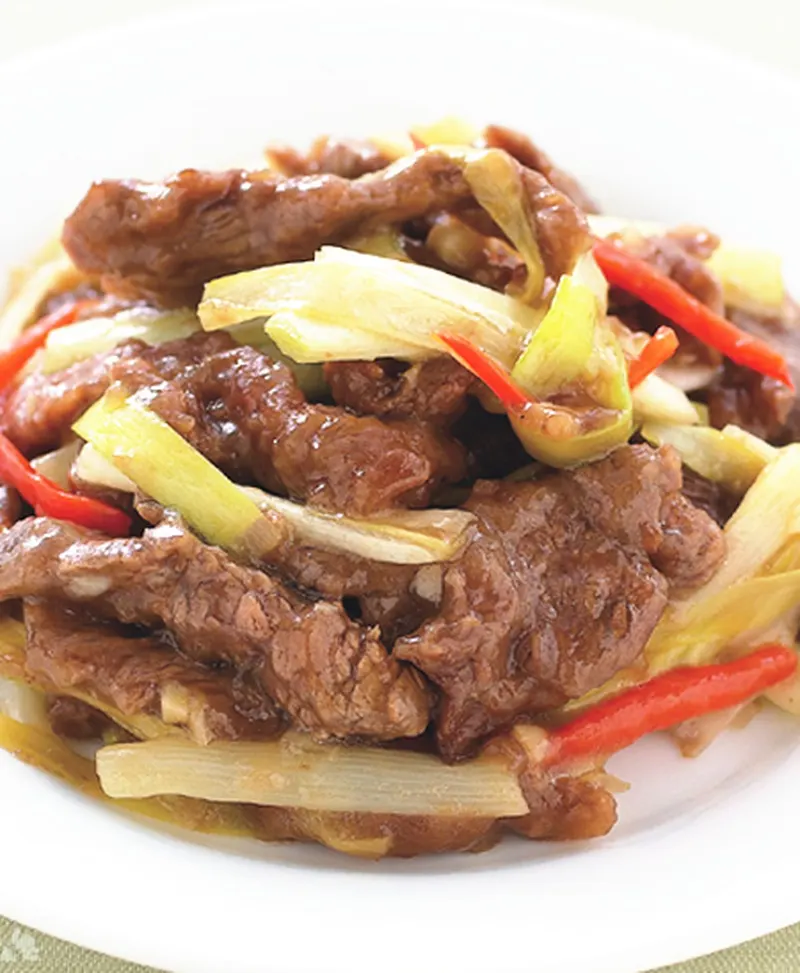 韭黃炒牛肉絲
