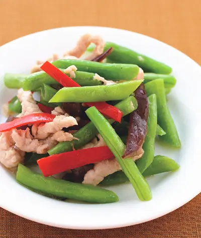 四季豆炒肉絲